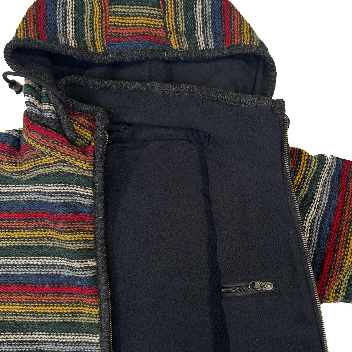 Planet Wool - Long Jacket Tibetan | wollen damesvest met fleecevoering