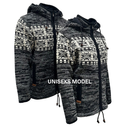 Planet Wool - Hatti Jacket | wollen vest met fleecevoering