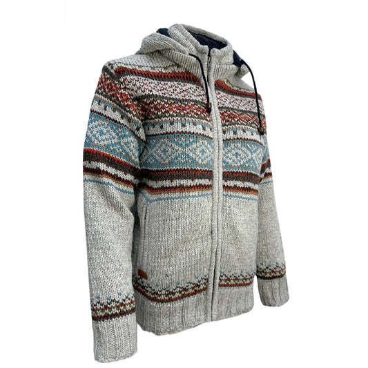Planet Wool - Chest Pattern | wollen vest met fleecevoering Multi