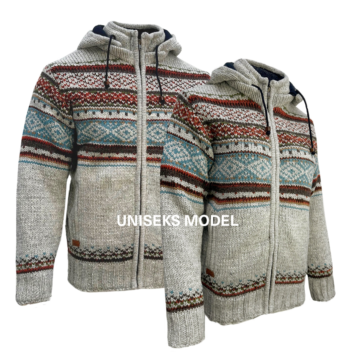 Planet Wool - Chest Pattern | wollen vest met fleecevoering