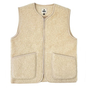 Yoko Wool - Pepitko vest | bodywarmer van zachte wol Beige