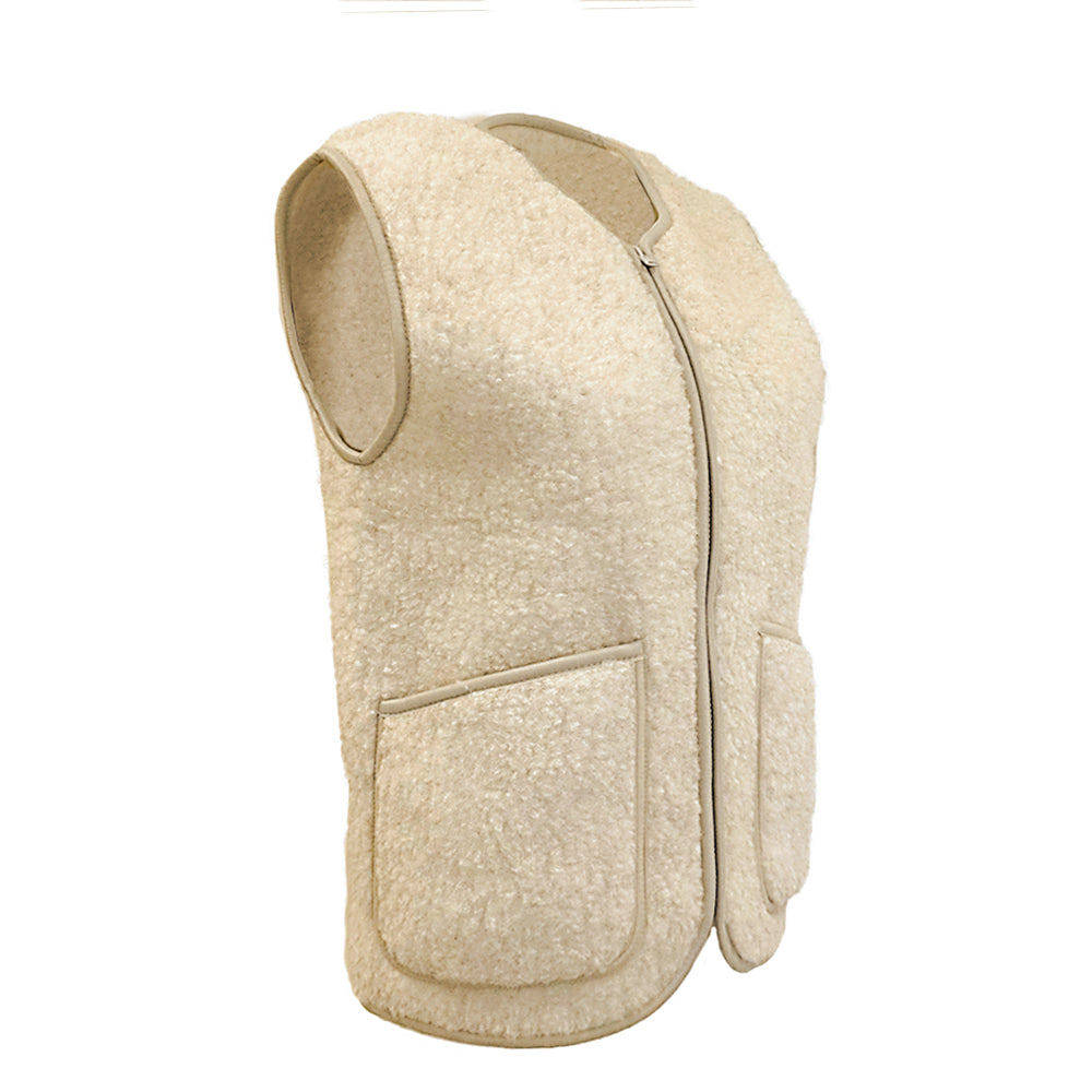 Yoko Wool - Pepitko vest | bodywarmer van zachte wol