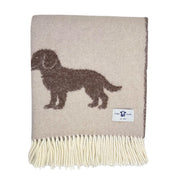 Belpo - Plaid Puppy | wool throw with dog print