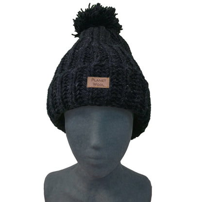 Planet Wool - Pompon hat | wollen muts