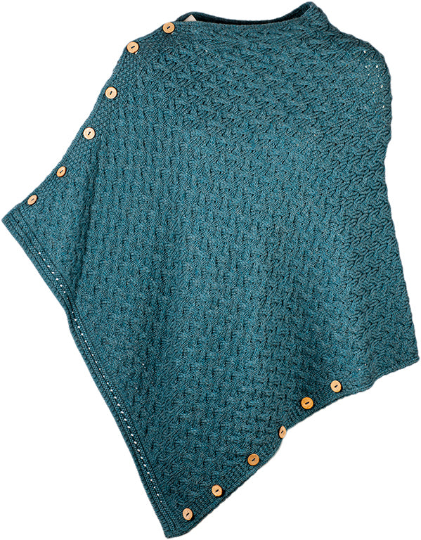 Aran Woollen Mills - B819 | poncho Irish Sea