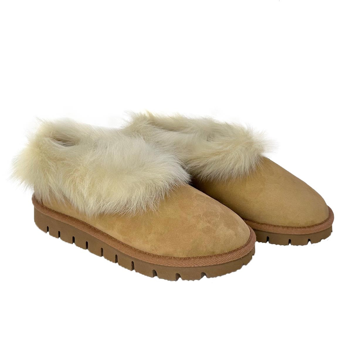 Texelana Spang | Premium hoge pantoffel van schapenvacht