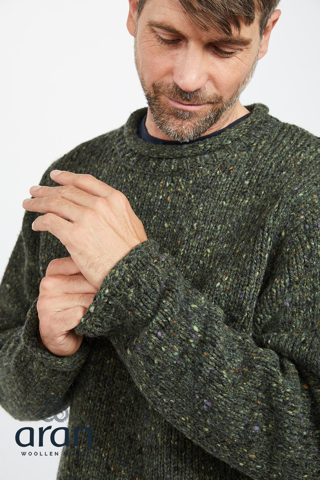 Aran Woollen Mills - R193 | Herrenpullover aus Wolle