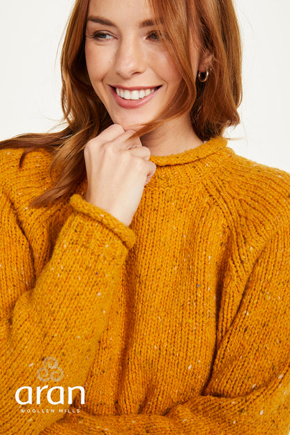 Aran Woollen Mills – R858 | Wollpullover für Damen