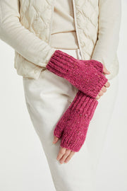 Aran Woollen Mills - R879 | vingerloze handschoenen Pink