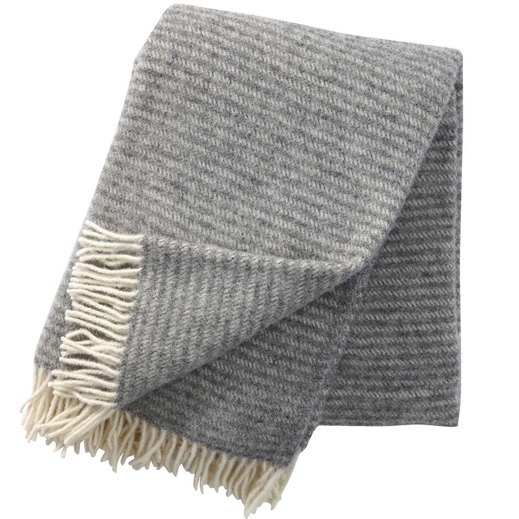 Klippan - Ralph | plaid van eco-wol Light grey