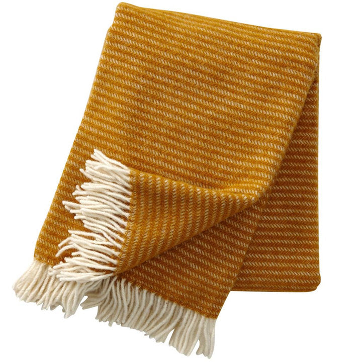 Klippan - Ralph | plaid van eco-wol Mustard