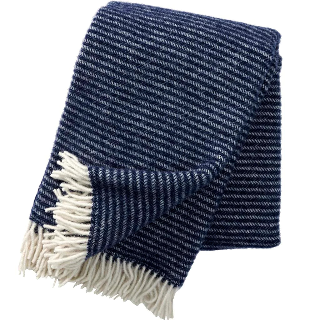 Klippan - Ralph | plaid van eco-wol Navy