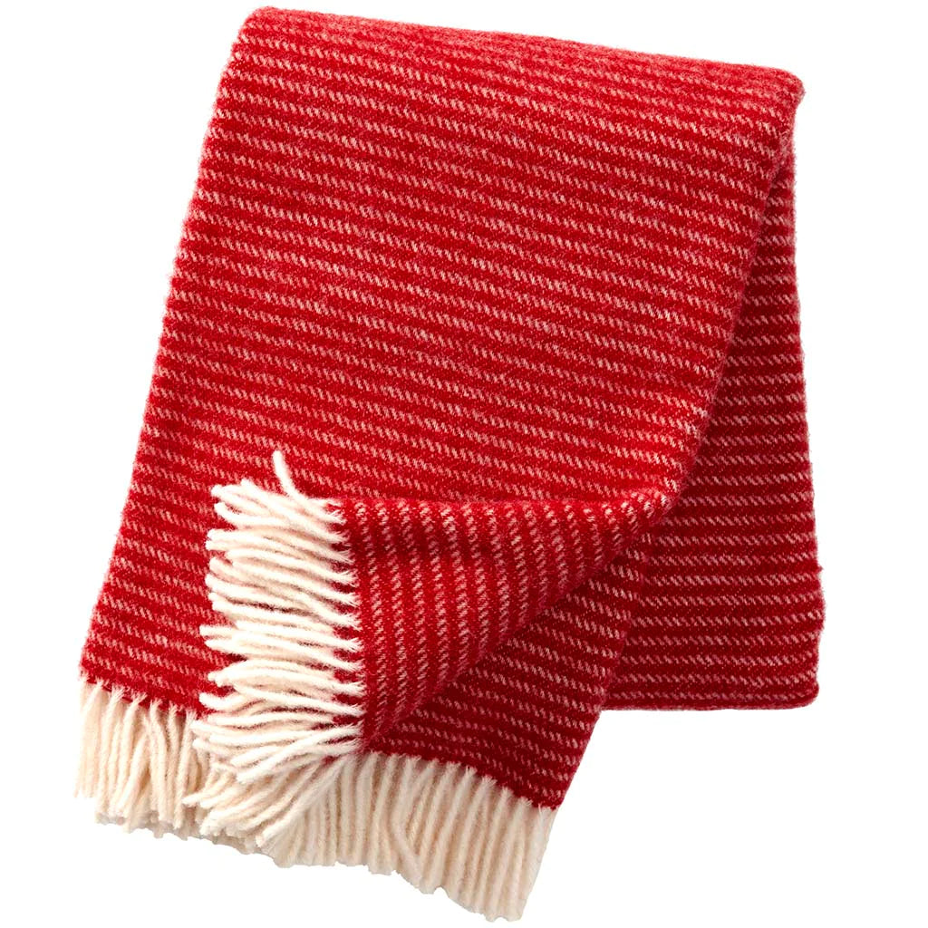 Klippan - Ralph | plaid van eco-wol Red