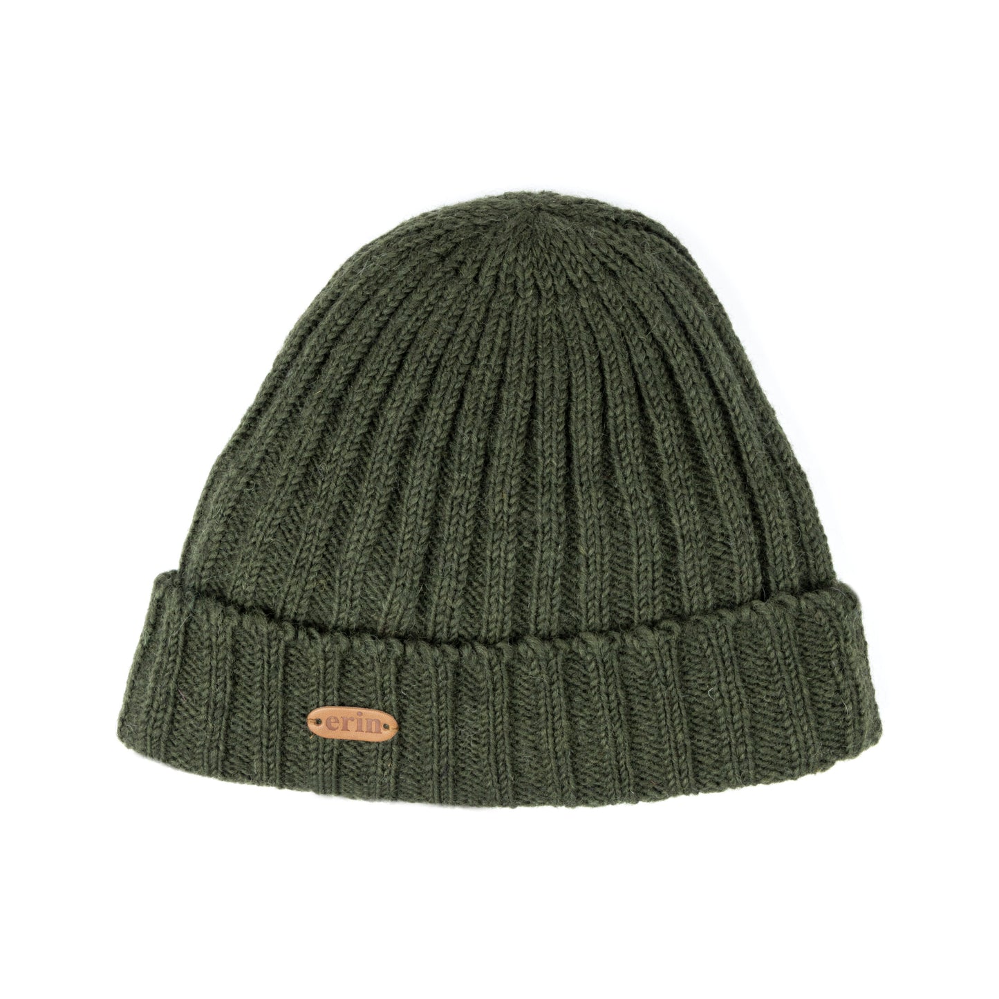 Erin Knitwear - Rib pullon Hat Turn up | wool hat with fleece lining