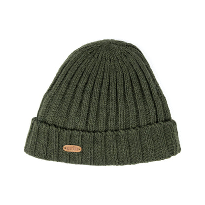 Erin Knitwear - Rib pullon Hat Turn up | wool hat with fleece lining