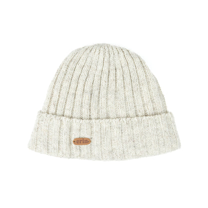 Erin Knitwear - Rib pullon Hat Turn up | wool hat with fleece lining
