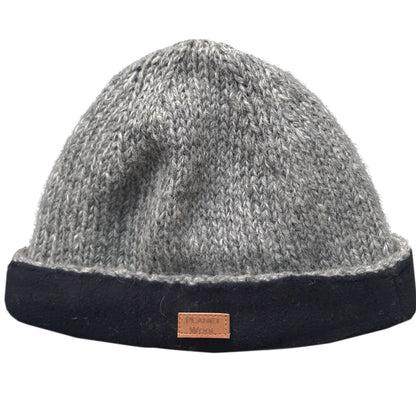 Planet wool - Round hat extra | wollen muts met omslag