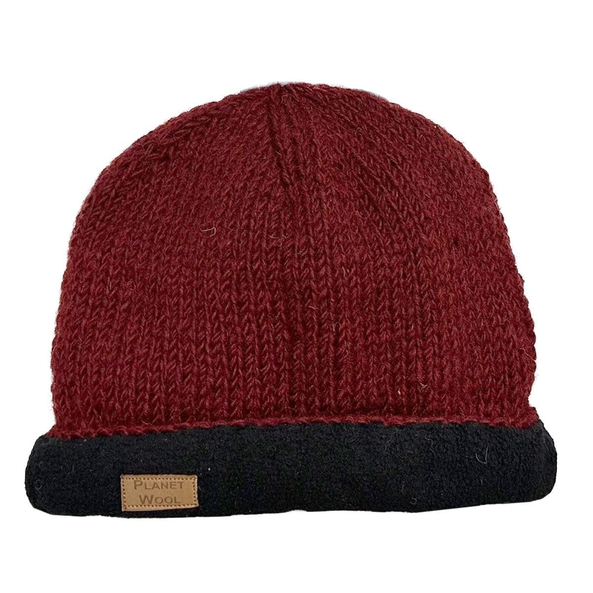 Planet wool - Round hat extra | wollen muts met omslag