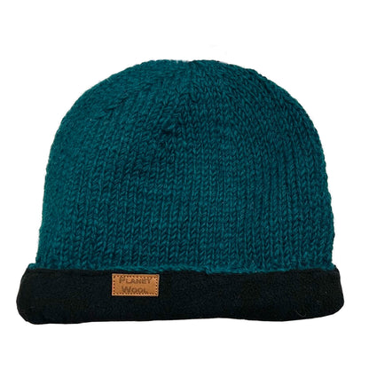 Planet wool - Round hat extra | wollen muts met omslag