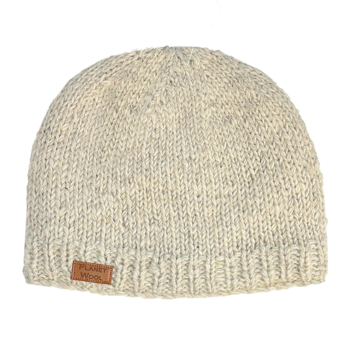 Planet wool - Round hat | wollen muts Off white