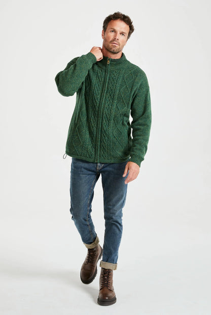 Aran Woollen Mills - S361 | Herren-Cardigan aus Wolle