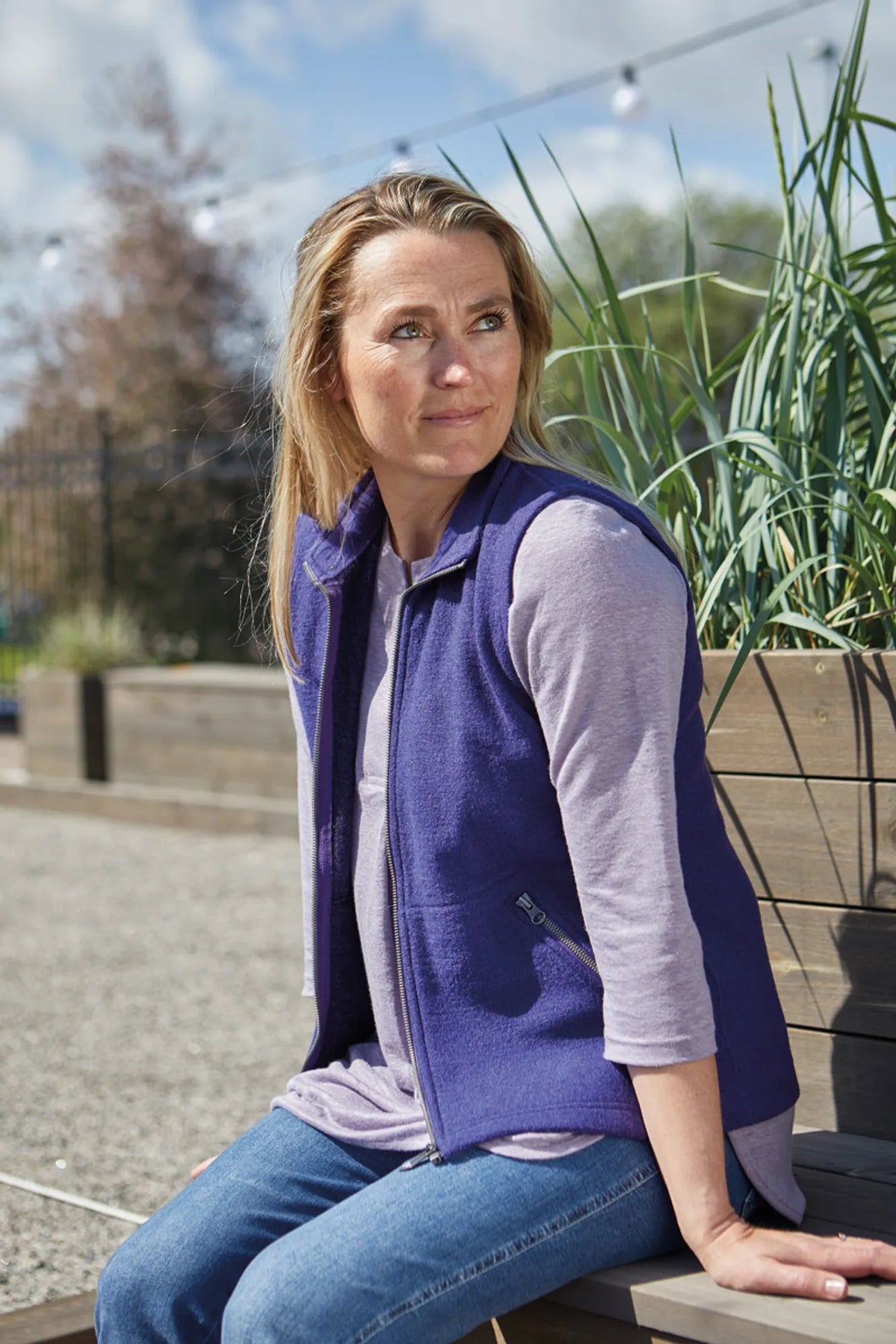 Ivanhoe Knitted in Sweden - Flora Vest | wollen dames bodywarmer