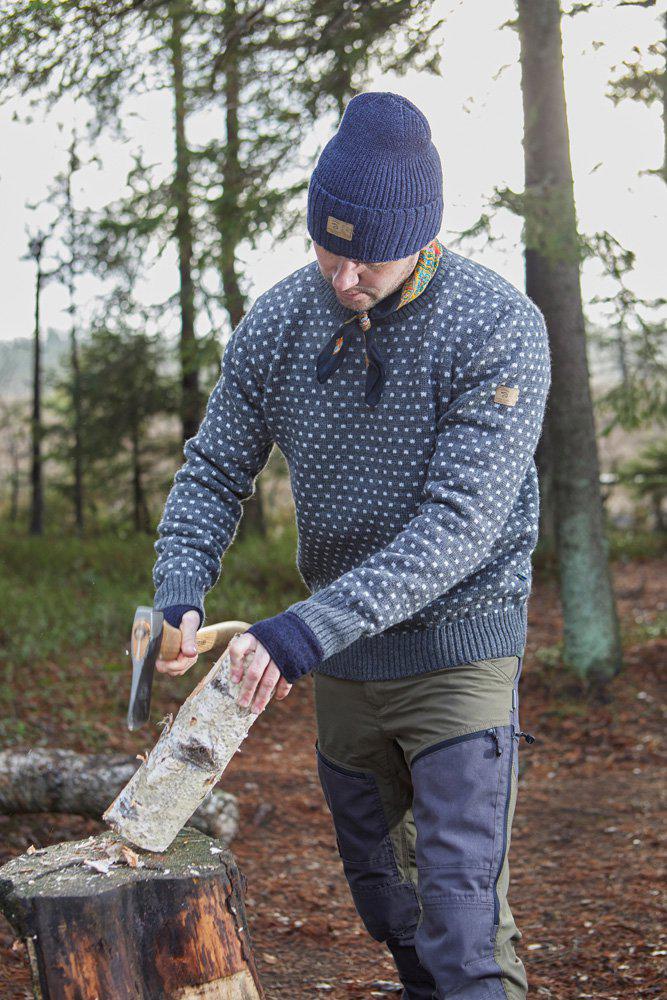 Ivanhoe Knitted in Sweden - Sverre crewneck | gebreide wollen herentrui