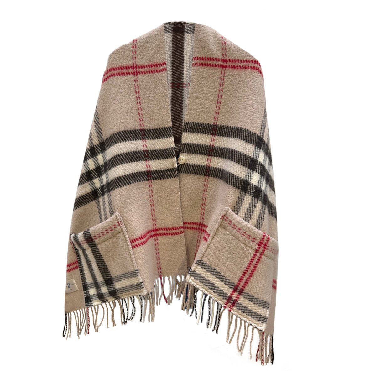 Belpo - Scarf pockets | grote wollen sjaal met zakken