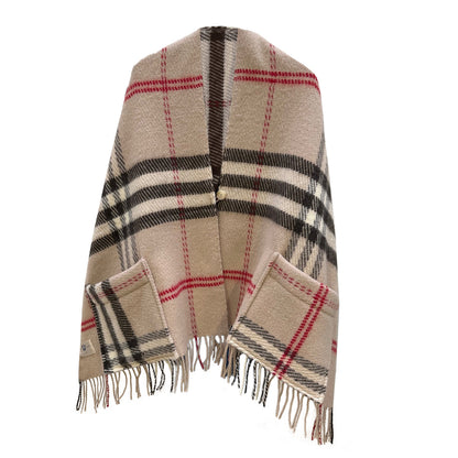 Belpo - Scarf pockets | grote wollen sjaal met zakken