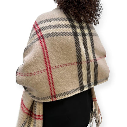 Belpo - Scarf pockets | grote wollen sjaal met zakken