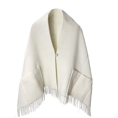 Belpo - Scarf pockets | grote wollen sjaal met zakken