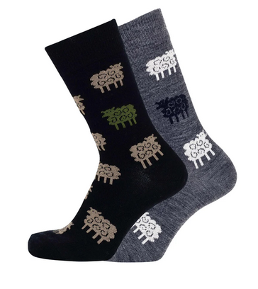 Klippan - Cai socks sheep | wollen sokken met schaapjes
