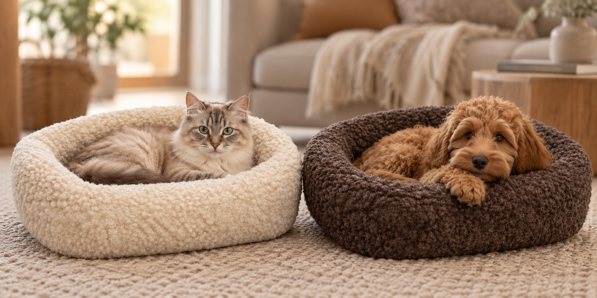 We are Wovens - Pet Bed high | wollen mand voor hond & kat