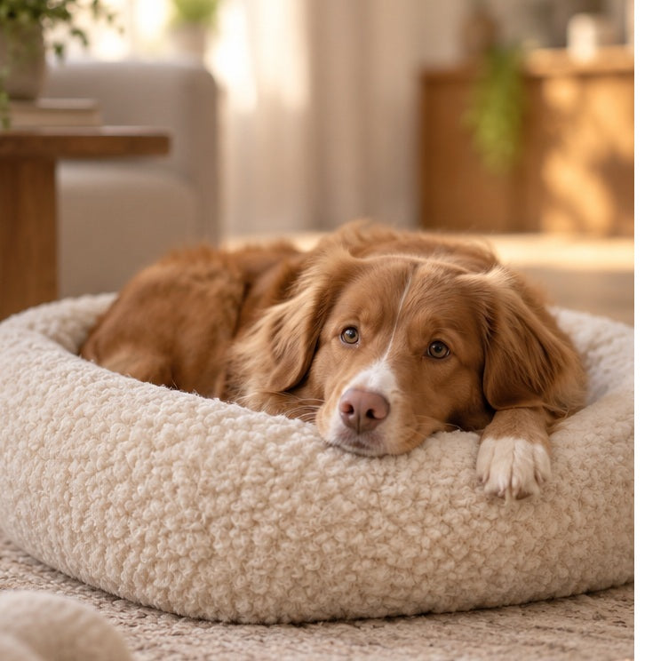We are Wovens - Pet Bed high | wollen mand voor hond & kat