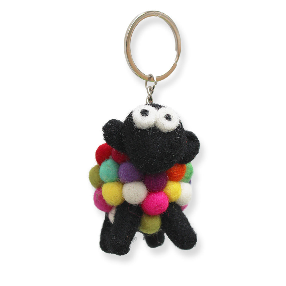 Erin Knitwear - wollen sleutelhanger schaap Multicolour