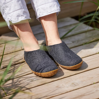 Glerups | Slipper mit Gummisohle - Charcoal
