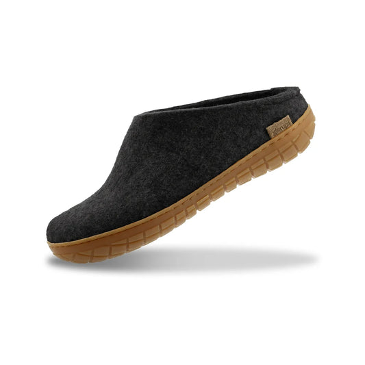 Glerups | instapper met rubber zool - charcoal