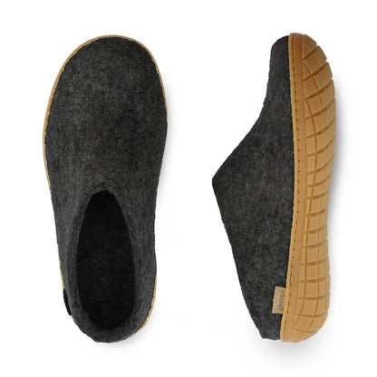 Glerups | Slipper mit Gummisohle - Charcoal