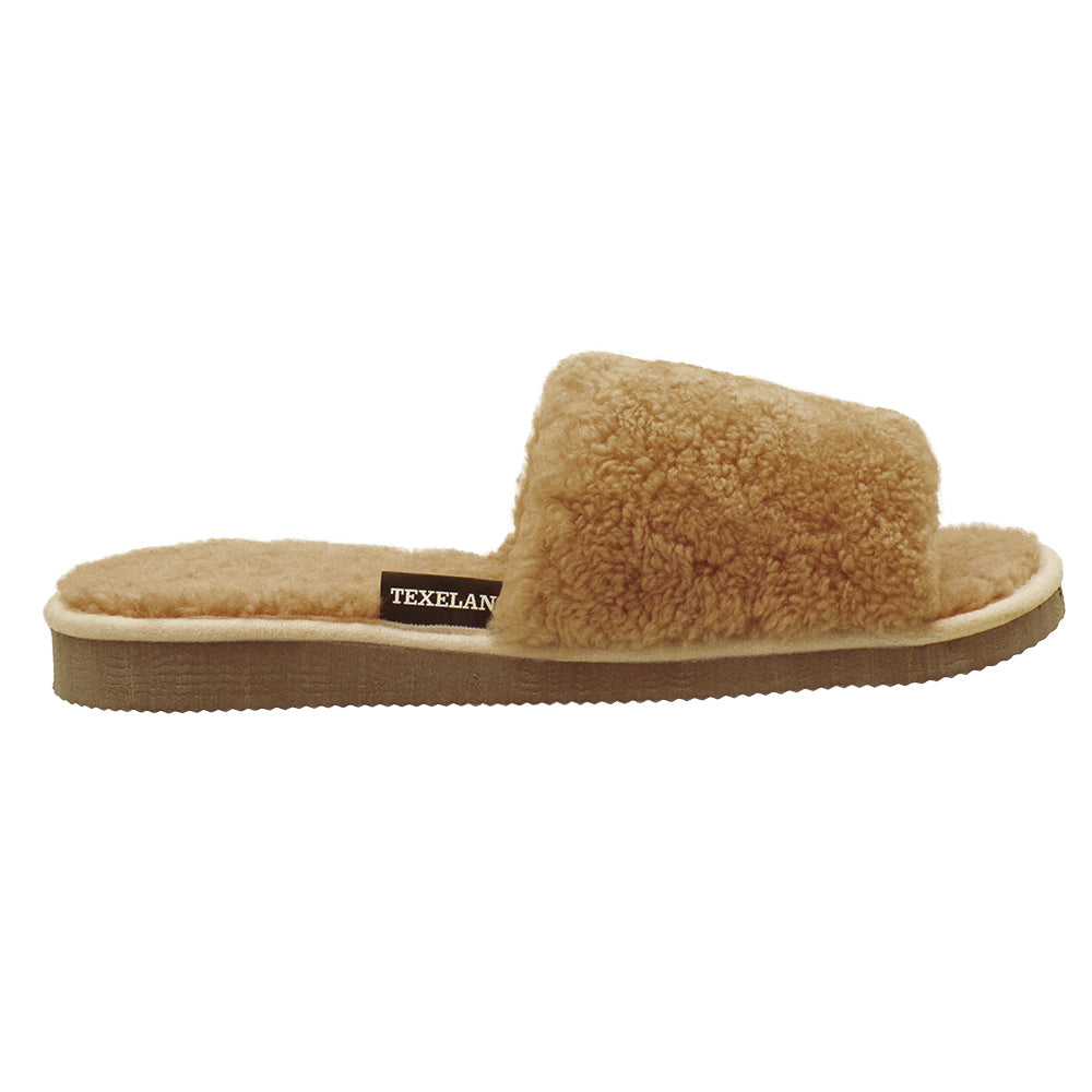 Texelana Strandloper | slipper van schapenvacht