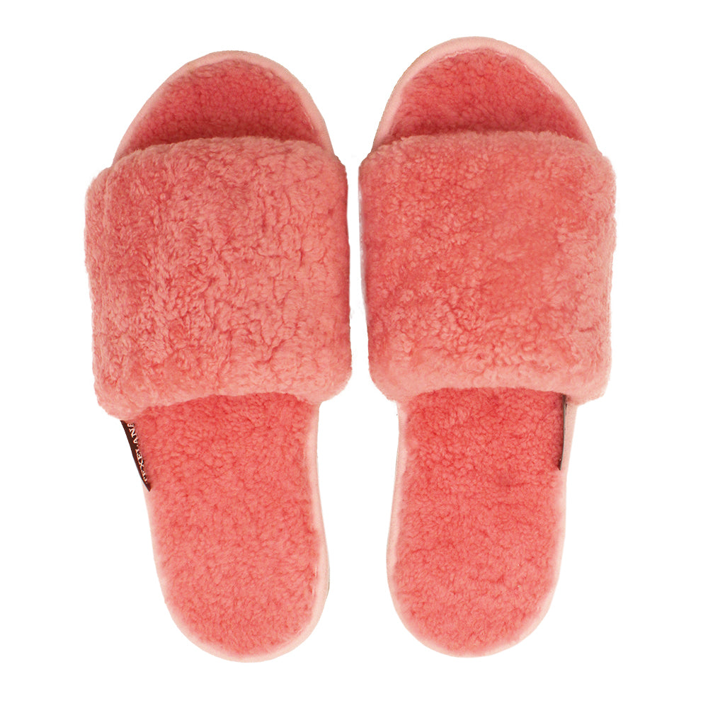 Texelana Strandloper | slipper van schapenvacht Pink