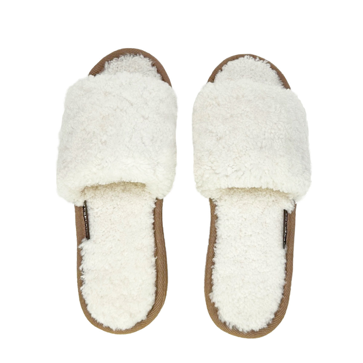Texelana Strandloper | slipper van schapenvacht White