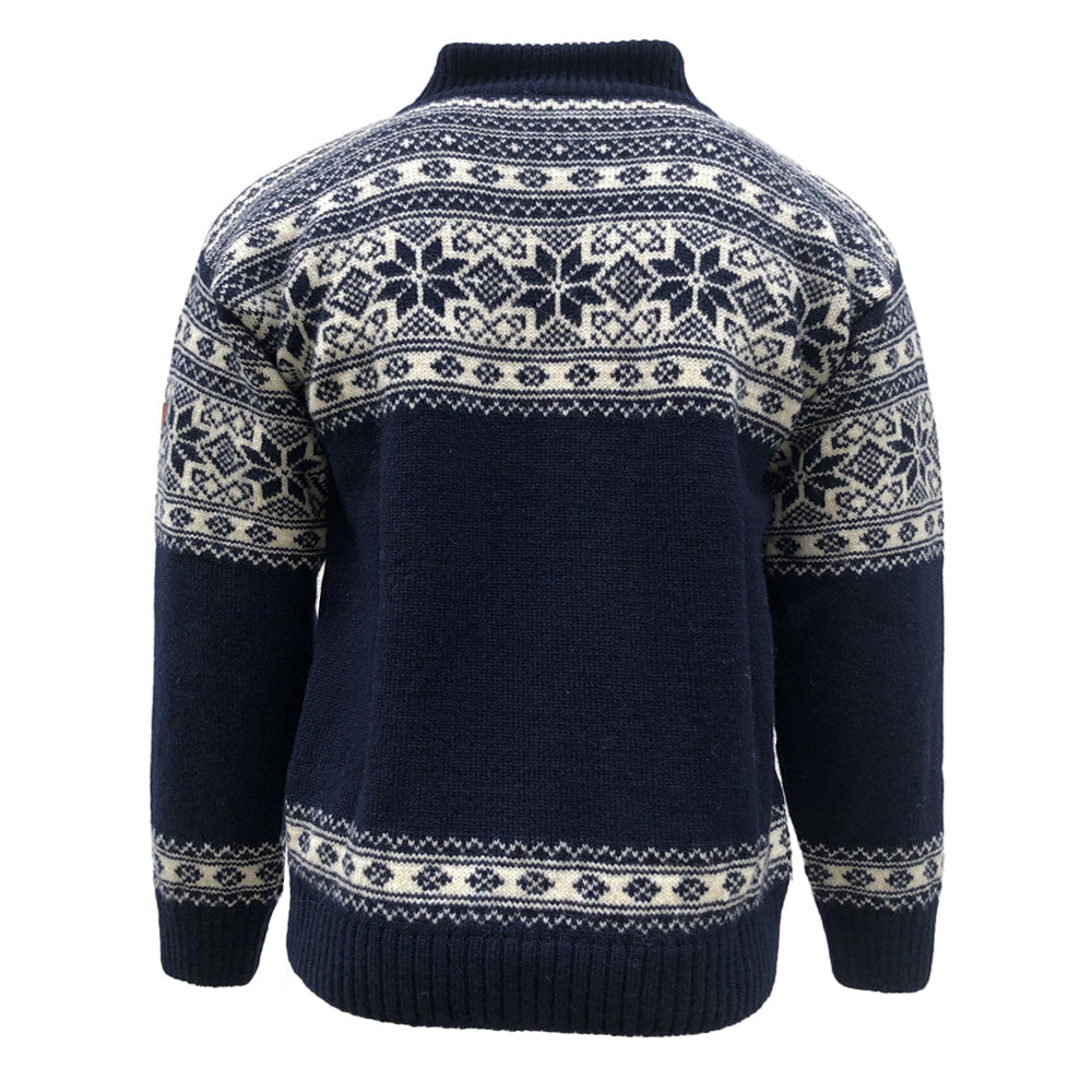 Bråtens - Snowflake FZ | Noors wollen vest met windstopper voering