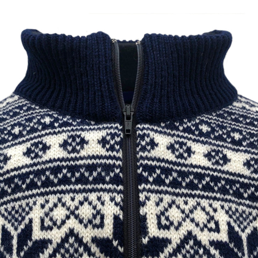 Bråtens - Snowflake FZ | Noors wollen vest met windstopper voering