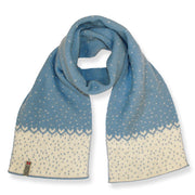 Norlender - Snowstorm scarf | wollen sjaal Blue