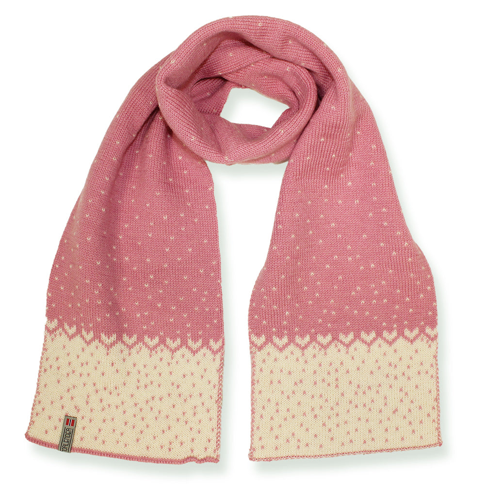 Norlender - Snowstorm scarf | wollen sjaal Pink