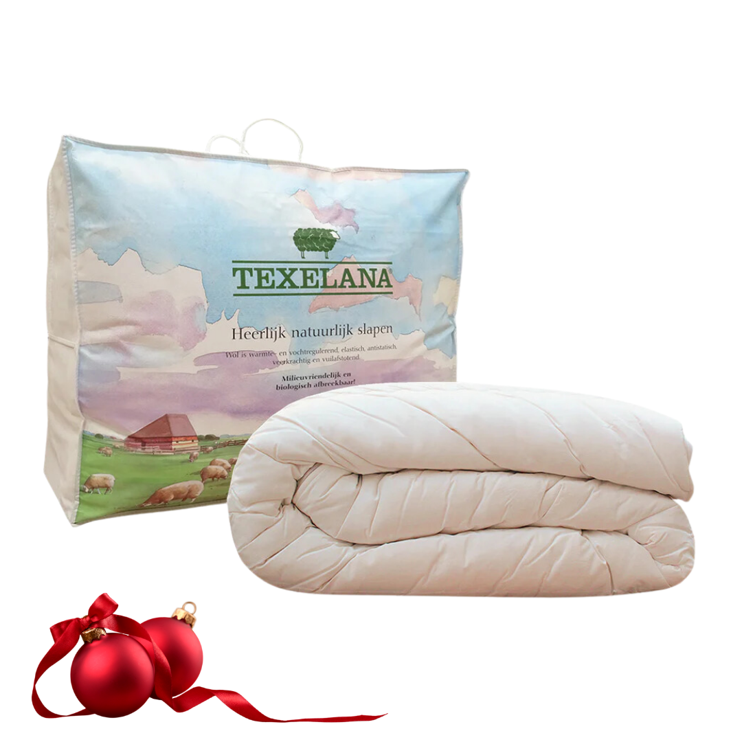 Texelana - Standard | 4-Jahreszeiten-Bettdecke mit Wollfüllung