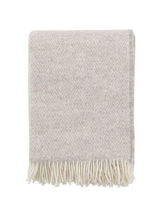 Klippan - Stella | plaid van lamswol Beige