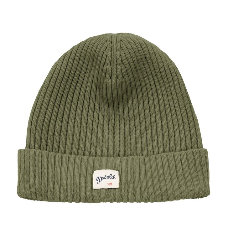 Devold - Archive Beanie | muts van merinowol Lichen Green