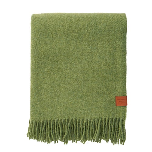 Klippan - True | wollen plaid van gerecyclede- en lamswol Green