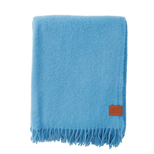 Klippan - True | wollen plaid van gerecyclede- en lamswol Blue 130x180 cm.